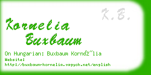 kornelia buxbaum business card